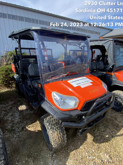 2022 Kubota RTV-X1140W-H Plastic Canopy, Windshield Acrylic Clear, LED Strobe Light, Wire Harness Kit, Back up Alarm