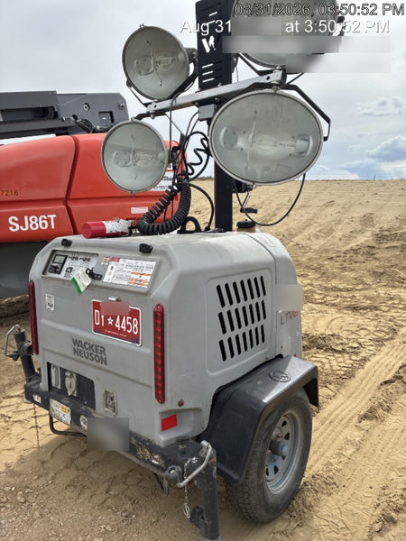 2019 Wacker Neuson LTV6L-MH Wacker Neuson LTV6L Mobile Light Tower w/Fuel Level Sensor Installed
