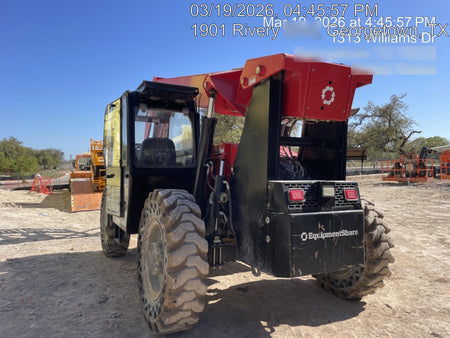 2019 Manitou MTA8044 74hp T4F, Cab/Heat/Air, Cab and Boom LED work lights, Auxiliary Hydraulics, Solid Tires, Amber strobe, Lift Hook 66" Carriage, 60" Forks