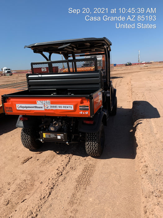 2021 Kubota RTV-X1140W-H Plastic Canopy, Windshield Acrylic Clear, LED Strobe Light, Wire Harness Kit, Back up Alarm