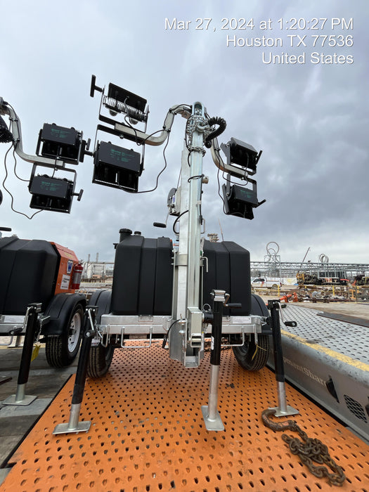 2024 Wanco WLTT-4MM4K Diesel, Deep Sea Controller, Shore Power Plug, Auto Start, (4) 350W LED Floodlights, 4kW Generator, 60 Gal Fuel Tank, 2" Ball, T3