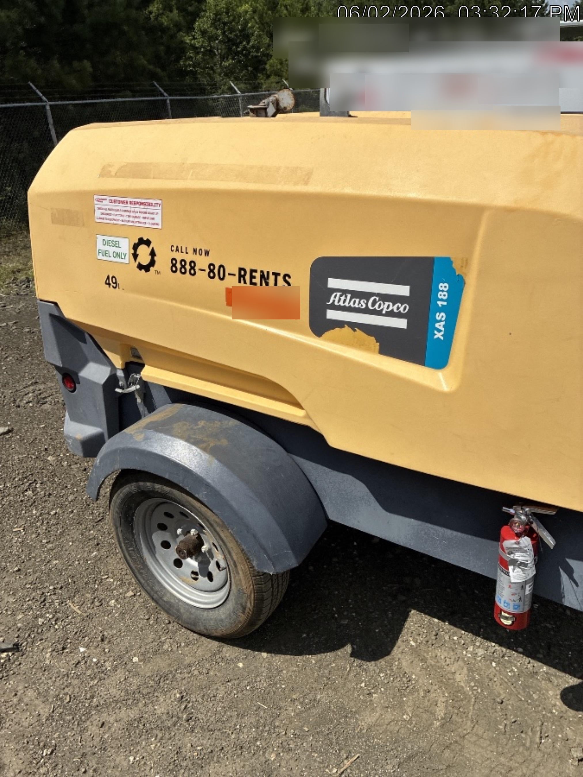 2021 ATLAS COPCO XAS188 CWK