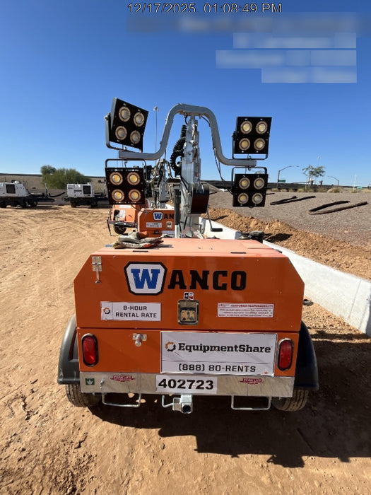 2024 Wanco WLTT-4MM4K Diesel, Deep Sea Controller, Shore Power Plug, Auto Start, (4) 350W LED Floodlights, 4kW Generator, 60 Gal Fuel Tank, 2" Ball, T3