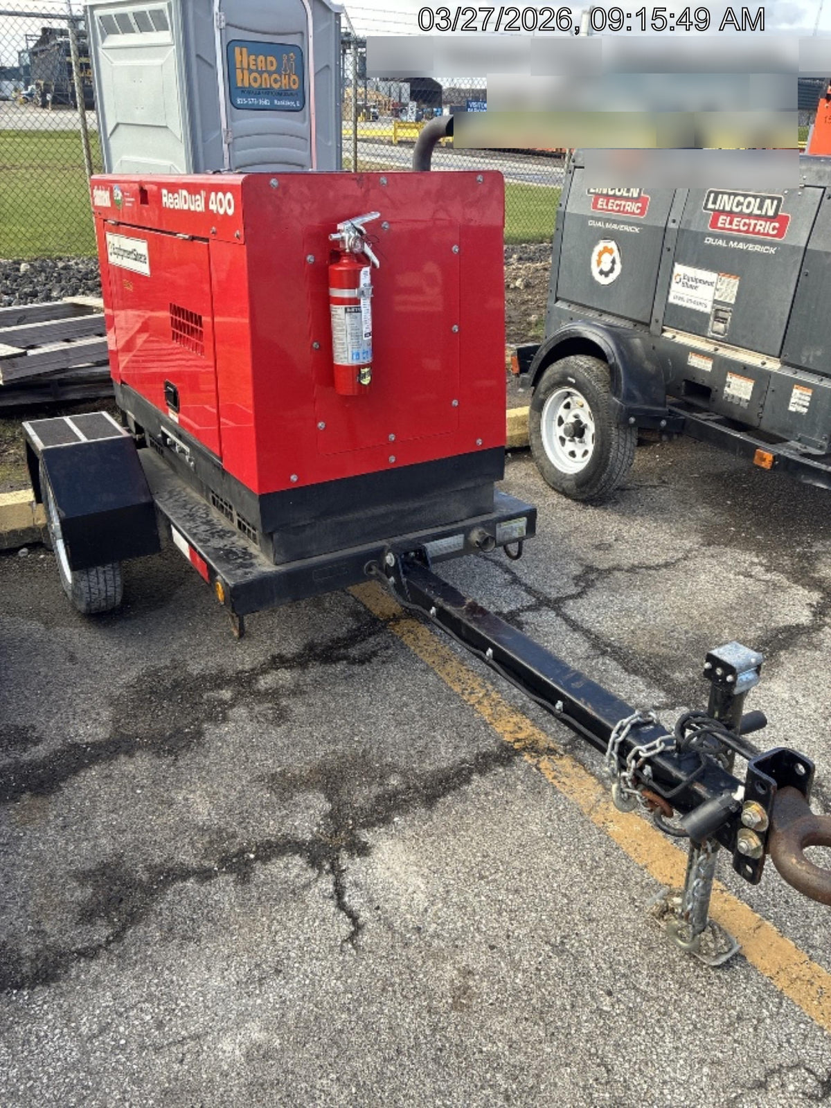 2023 Shindaiwa DGW400MDL Kubota D902 Engine, 23 HP, Dual Op Welder, Wire, Arc, Droop Stick, Tig, and CC Stick Functionality, Simulphase, 3 Phase and 1 Phase Gen Output, Single Axle NB Trlr, Slr Trckl Chrg 12V 12W, Fire Ext