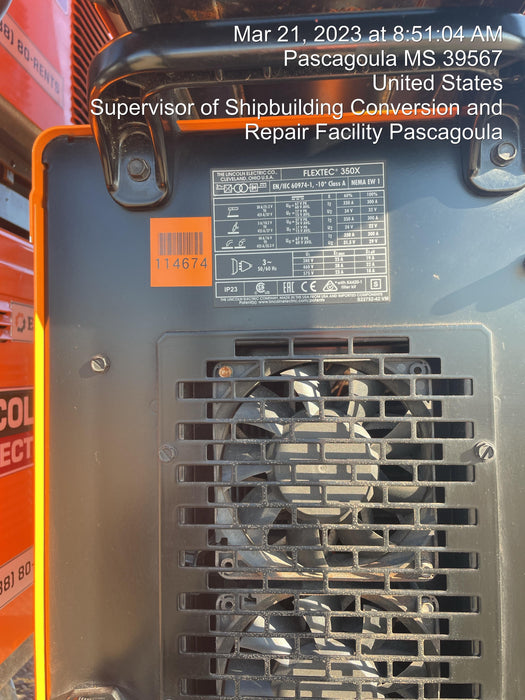 2020 LINCOLN ELECTRIC FLEXTEC 350X