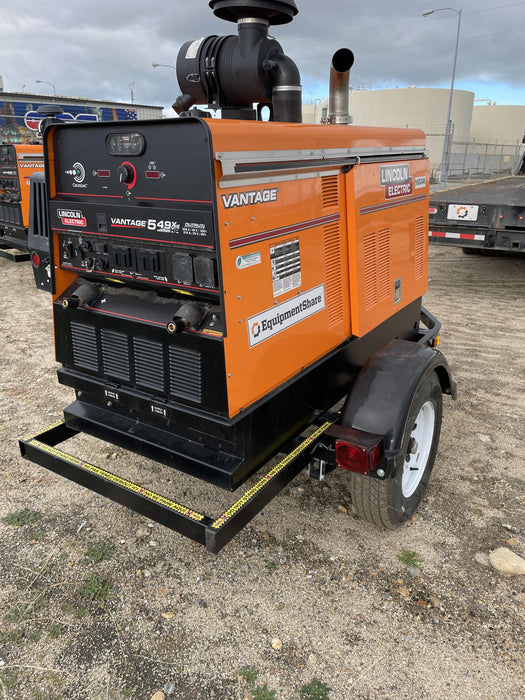 2021 Lincoln Electric Vantage 549X Ready Pak 3, ORANGE (includes trailer, cable rack, fender light kit)