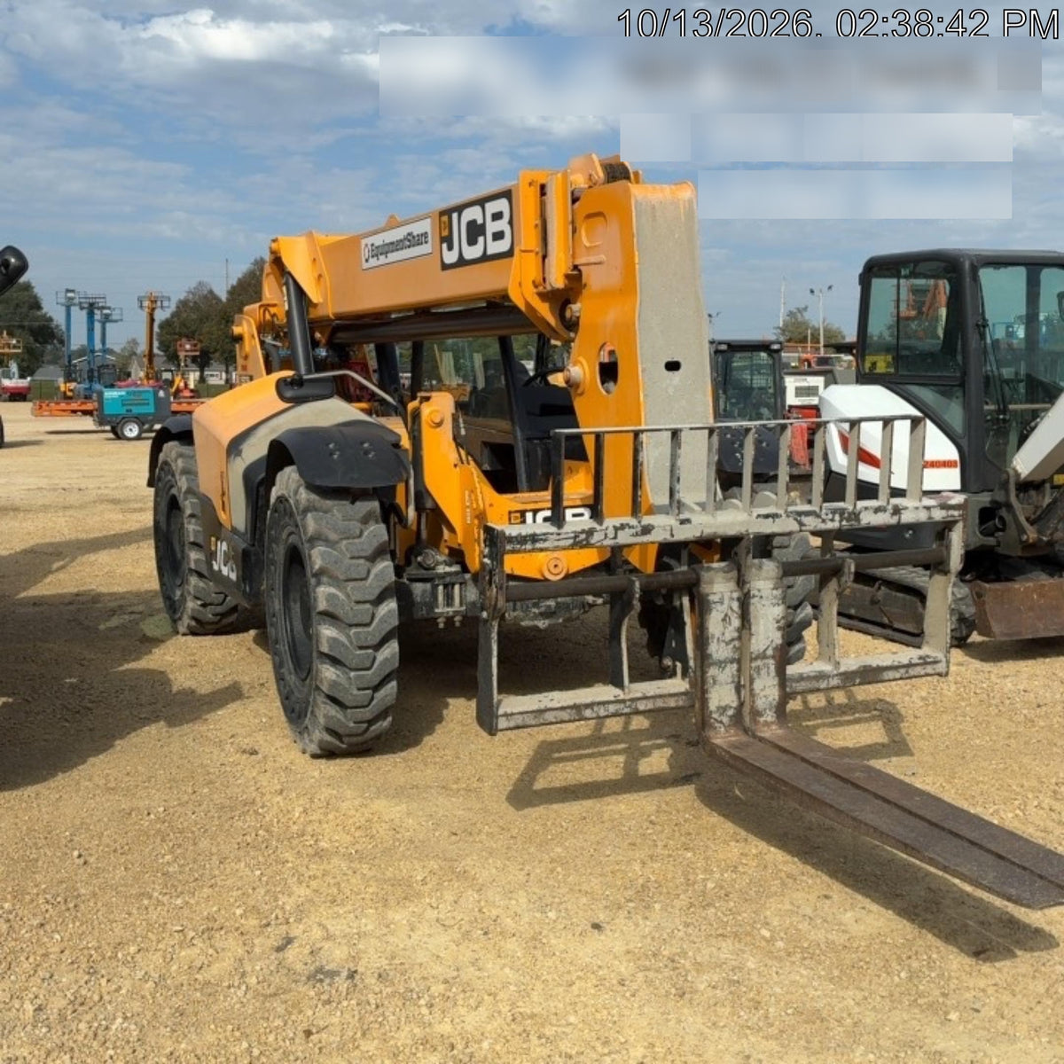 2020 JCB 509-42 Canopy, Solid Tires, Work Lights, Beacon, Aux Hydraulics, Back up Alarm, Lifting Eye, ES Decals