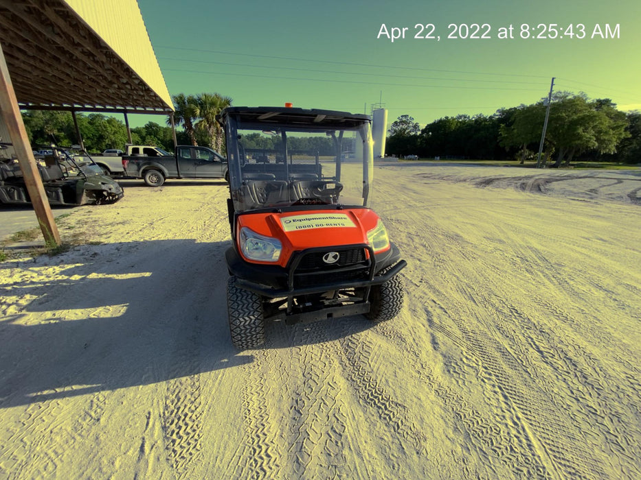 2022 Kubota RTV-X1140W-H Plastic Canopy, Windshield Acrylic Clear, LED Strobe Light, Wire Harness Kit, Back up Alarm