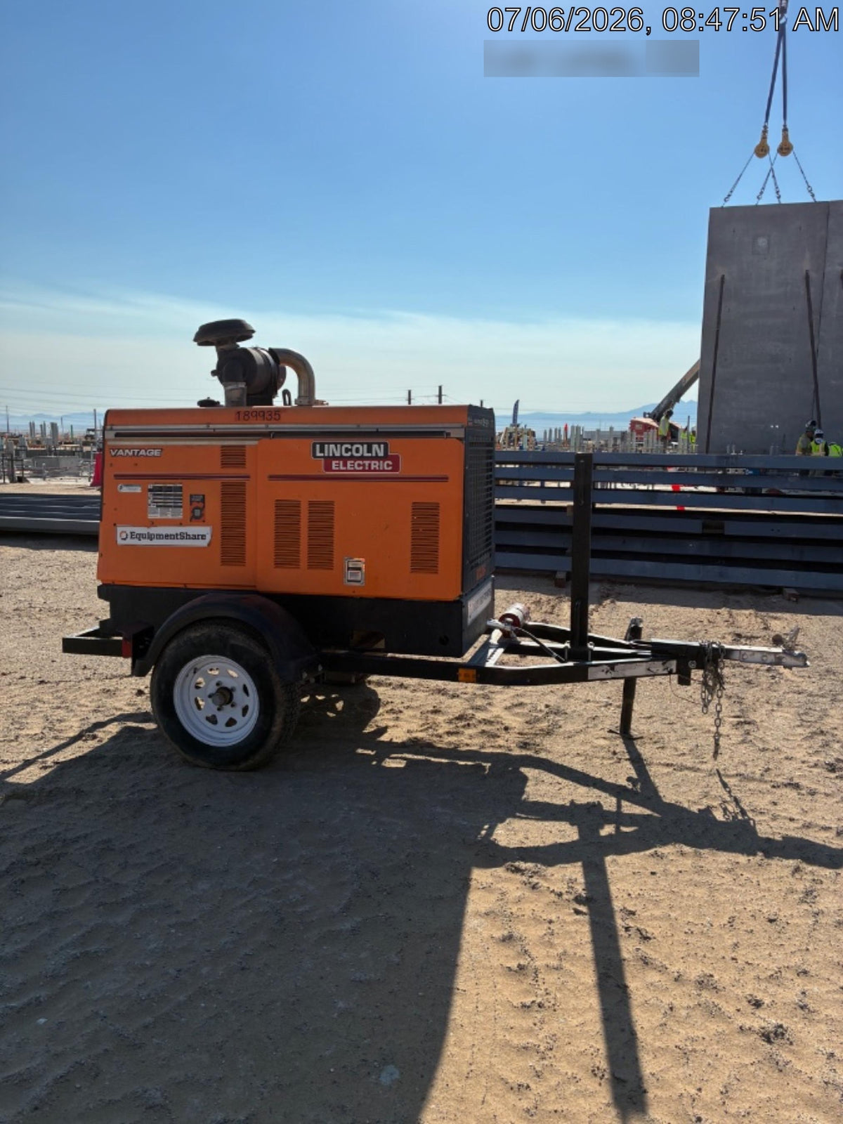 2021 Lincoln Electric Vantage 549X Ready Pak 3, ORANGE (includes trailer, cable rack, fender light kit)