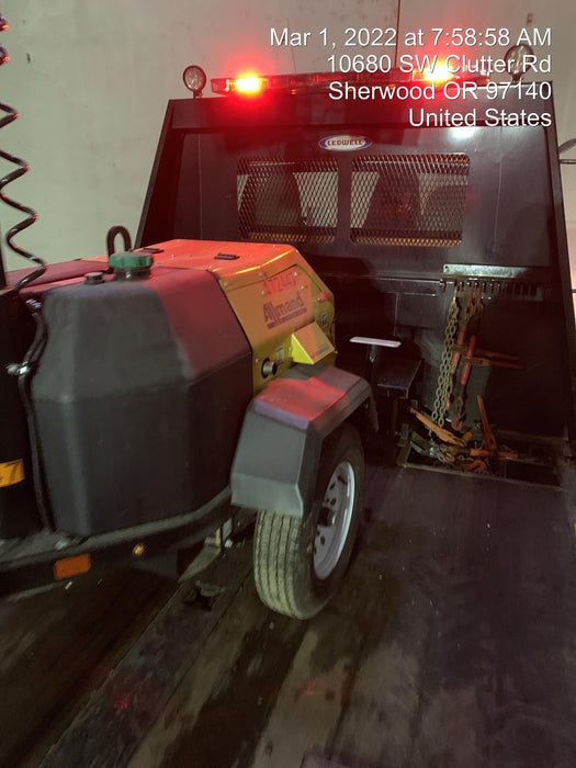 2021 Allmand NLV3GR (4) LED Light Fixture 350W, 23' Vertical Mast, 3kW Prime, Towable, Deep Sea L401, Leveling Jacks, Yanmar T4F 5.8hp