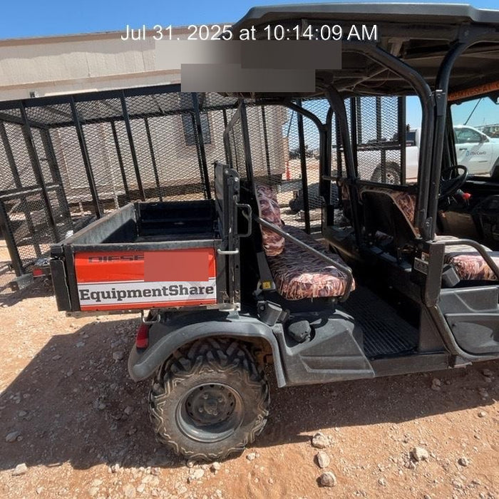 2019 Kubota RTV-X1140W-H 4wd Utility Cart, LED Strobe, Windshield Tempered Glass, Plastic Canopy, Wire Harness Kit, Backup Alarm
