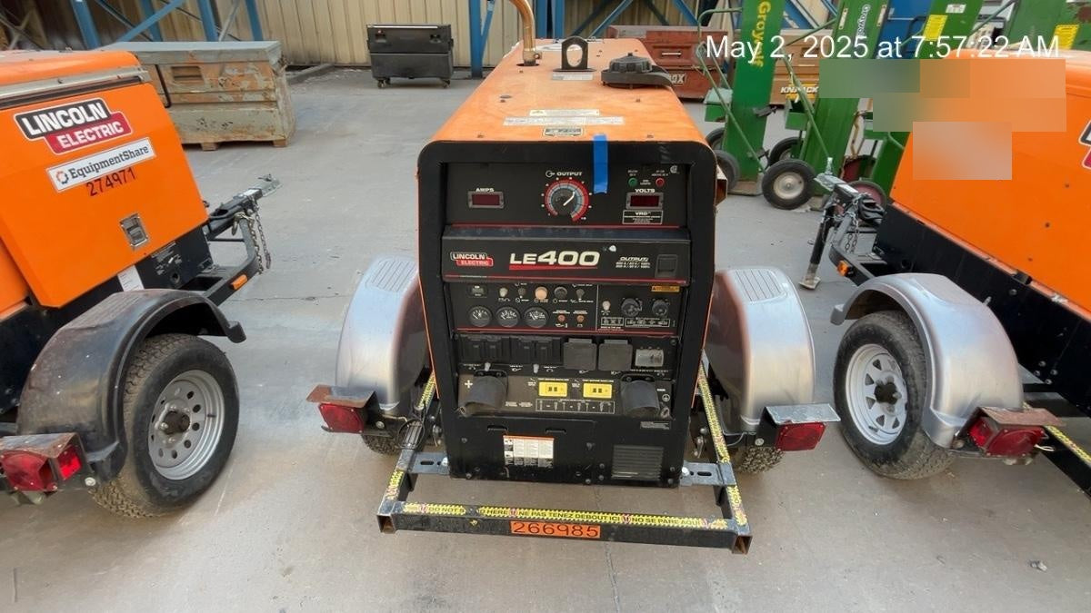 2022 Lincoln Electric LE400 Kubota V1505, Trlr, Cable Rack, Light Kit, ES Decals, T3