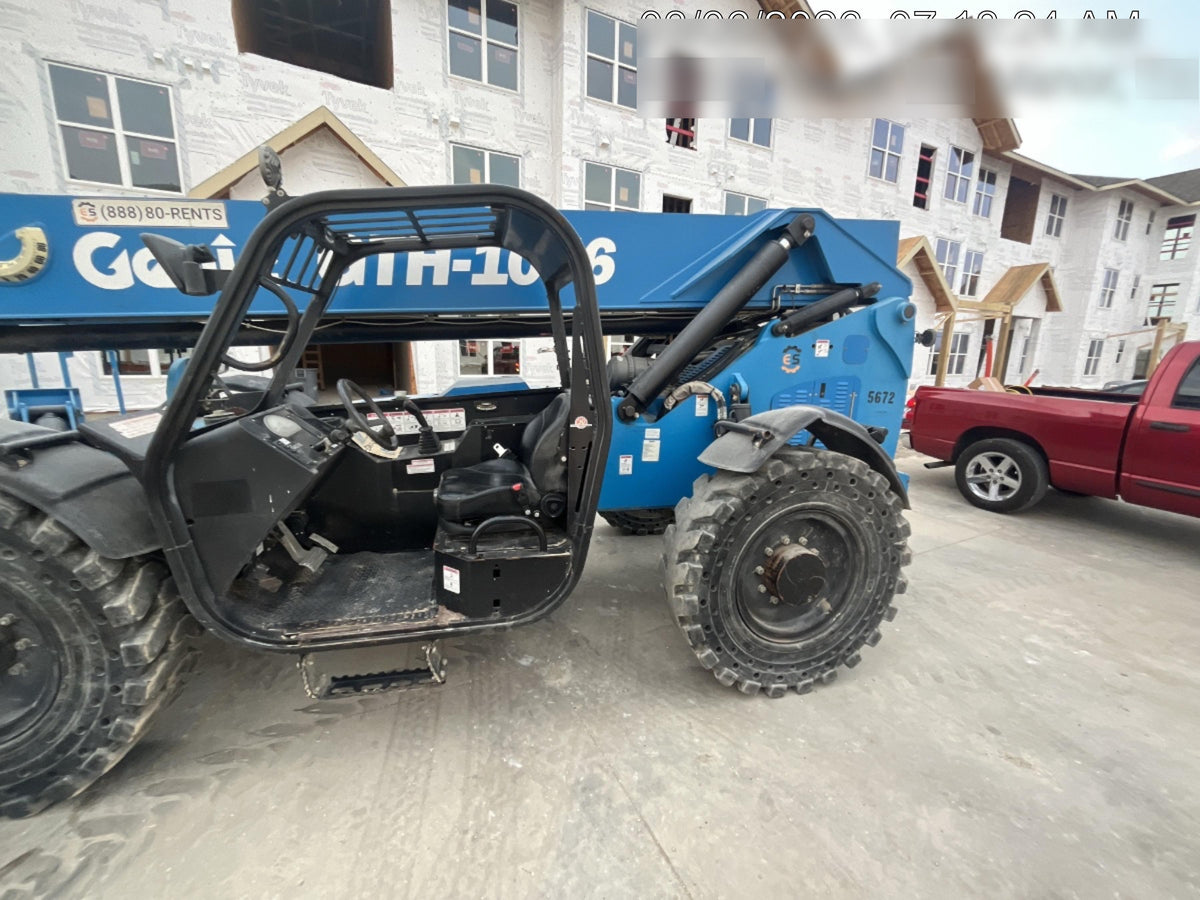 2017 Genie GTH-1056 Genie GTH1056, Solid Tires, 60" carriage, Open ROPS