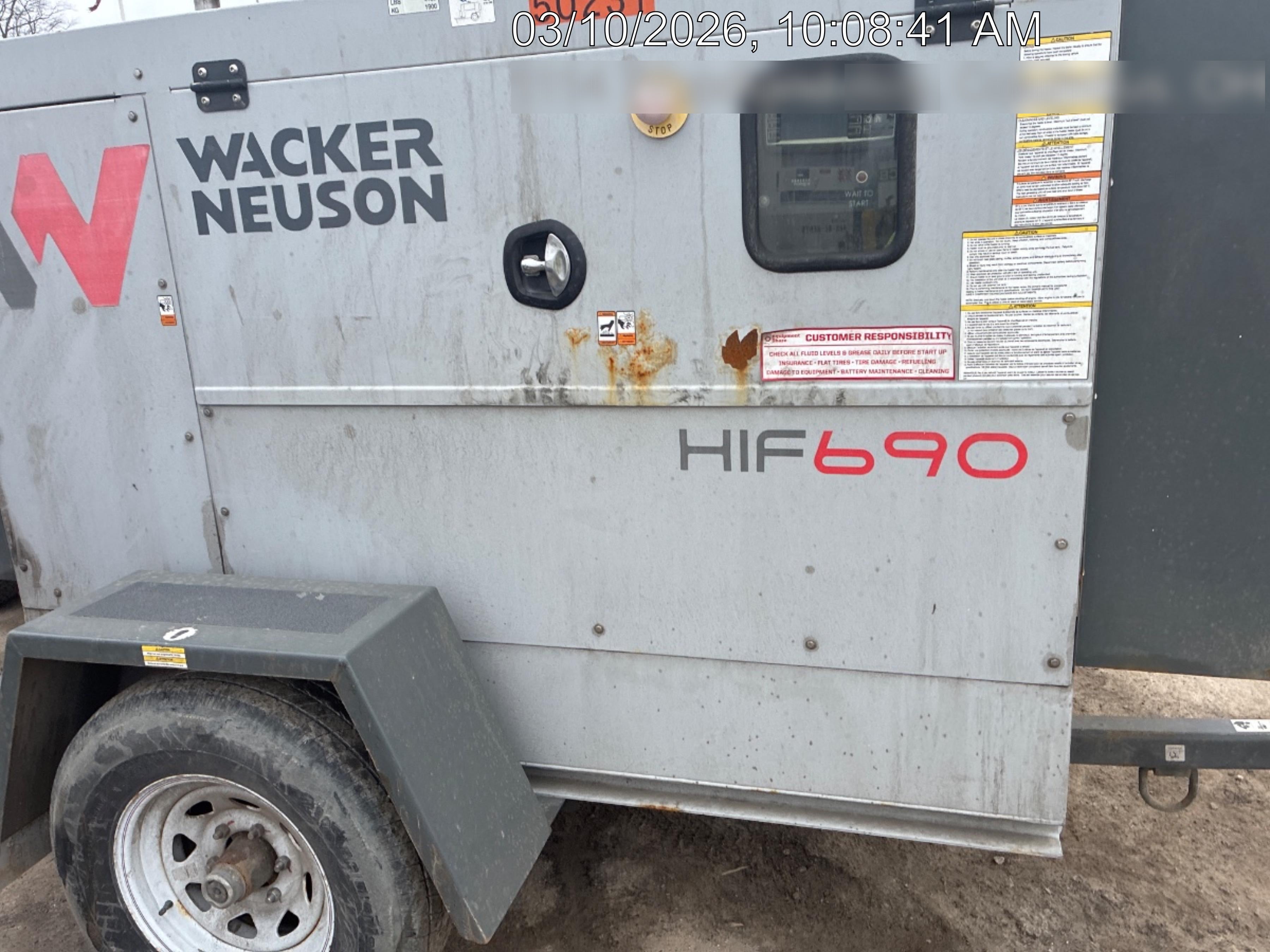 2019 WACKER NEUSON HIF 690