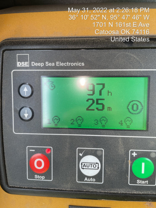 2022 Allmand NLV3GR (4) LED Light Fixture 350W, 23' Vertical Mast, 3kW Prime, Towable, Deep Sea L401, Leveling Jacks, Yanmar T4F 5.8hp