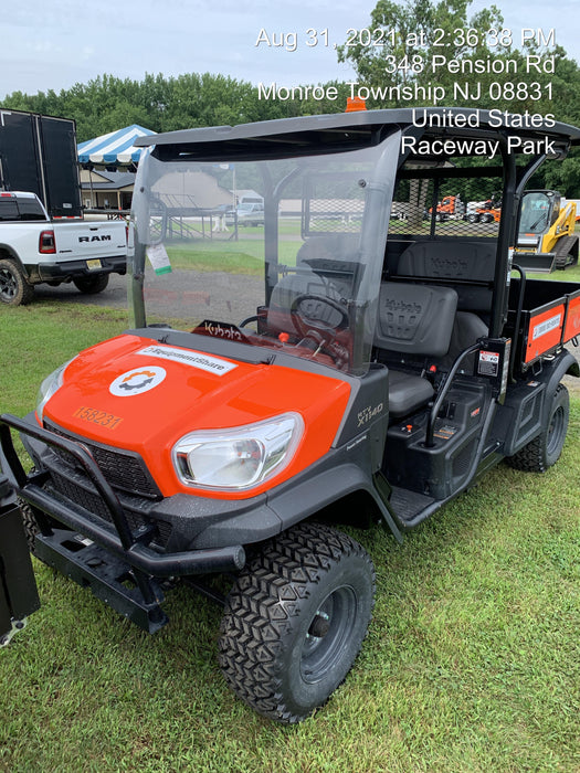 2021 Kubota RTV-X1140W-H Plastic Canopy, Windshield Acrylic Clear, LED Strobe Light, Wire Harness Kit, Back up Alarm