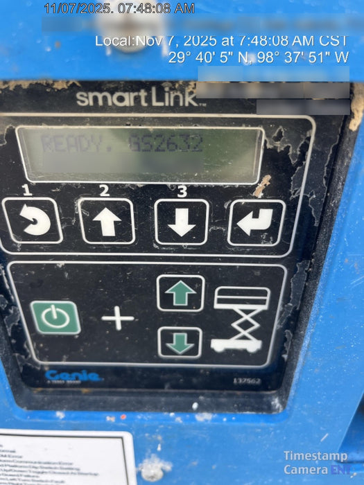 2019 Genie GS-2632 Folding rails with half height swing gate