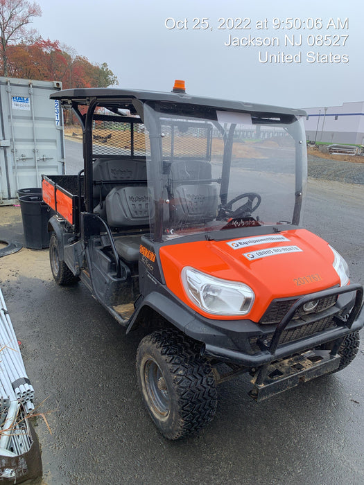 2022 Kubota RTV-X1140W-H Plastic Canopy, Windshield Acrylic Clear, LED Strobe Light, Wire Harness Kit, Back up Alarm