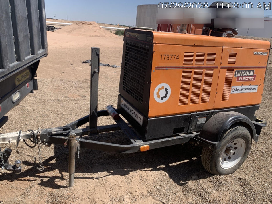2021 Lincoln Electric Vantage 549X Ready Pak 3, ORANGE (includes trailer, cable rack, fender light kit)