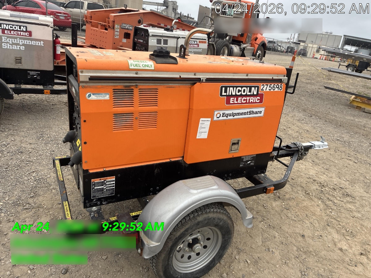 2022 Lincoln Electric LE400 Kubota V1505, Trlr, Cable Rack, Light Kit, ES Decals, T3