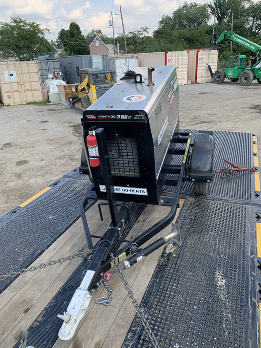 2019 Lincoln Electric Vantage 322 Welder Ready-Pak 3, Two wheel trailer, Fender and Light kit, Cable Rack