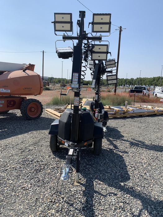 2020 Allmand NLV3GR (4) LED Light Fixture 350W, 23' Vertical Mast, 3kW Prime, Towable, Deep Sea L401, Leveling Jacks, Yanmar T4F 5.8hp