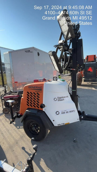 2024 Generac MLT2 Diesel, Flex Switch 120V Input, Powerzone Controller, 
(4) 320W LED Lights, 4kW Generator, 39.9 Gal Fuel Tank, 2" Ball, T3