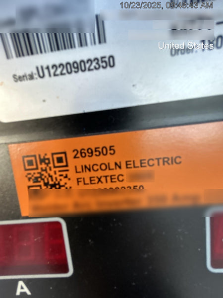 2022 LINCOLN ELECTRIC FLEXTEC 350X