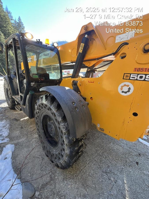 2020 JCB 509-42 Canopy, Solid Tires, Work Lights, Beacon, Aux Hydraulics, Back up Alarm, Lifting Eye, ES Decals