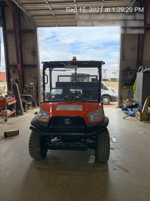 2021 Kubota RTV-X1140W-H Plastic Canopy, Windshield Acrylic Clear, LED Strobe Light, Wire Harness Kit, Back up Alarm
