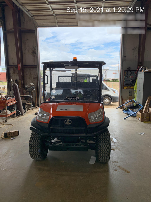 2021 Kubota RTV-X1140W-H Plastic Canopy, Windshield Acrylic Clear, LED Strobe Light, Wire Harness Kit, Back up Alarm
