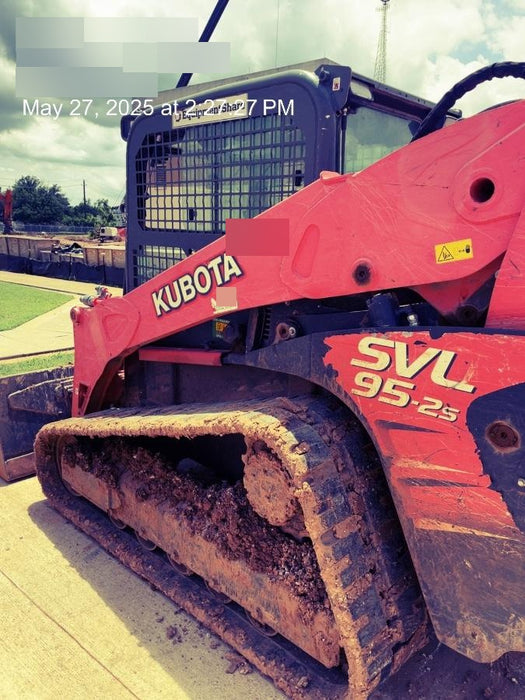 2019 Kubota SVL95-2S Cab/Heat/Air, Standard Tracks, Standard Flow w/Manual QC, 80" HD Tooth Bucket