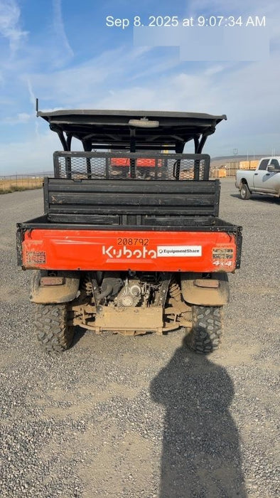 2022 Kubota RTV-X1140W-H Plastic Canopy, Windshield Acrylic Clear, LED Strobe Light, Wire Harness Kit, Back up Alarm