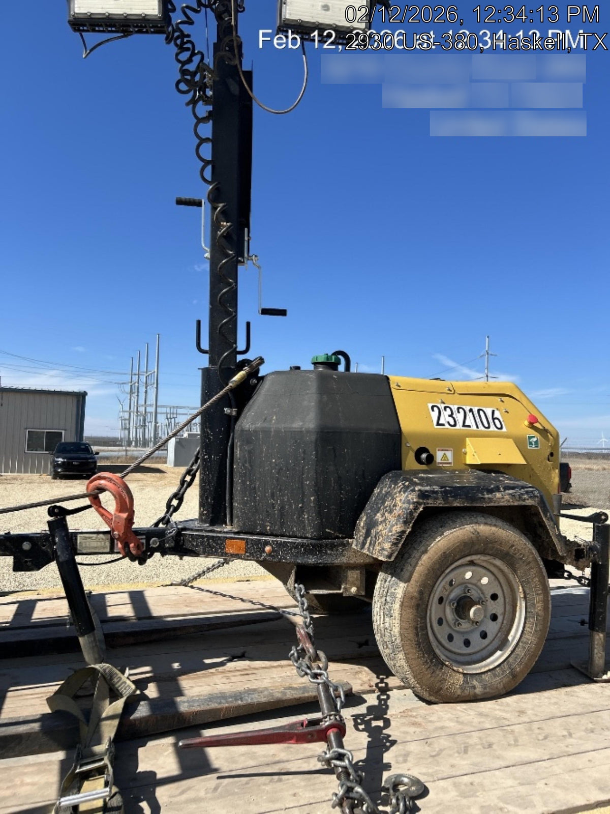2022 Allmand NLV3GR (4) LED Light Fixture 350W, 23' Vertical Mast, 3kW Prime, Towable, Deep Sea L401, Leveling Jacks, Yanmar T4F 5.8hp