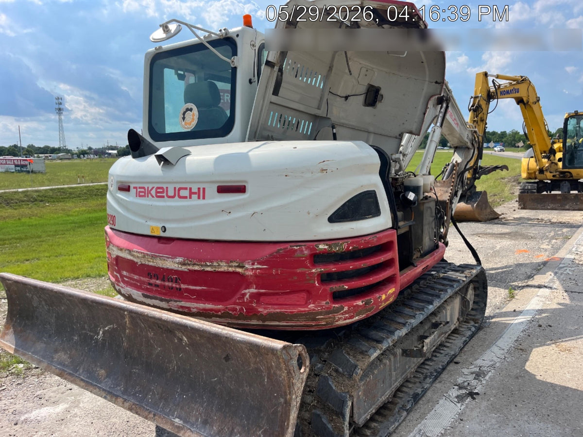 2019 Takeuchi TB290 Takeuchi TB290 Cab/Heat/AC w/Rubber Tracks, Auxiliary Hydraulics, Dozer Blade, Manual QC