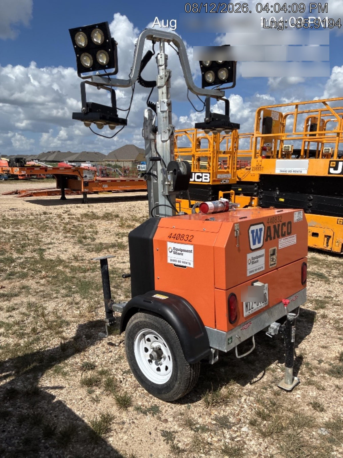 2024 Wanco WLTT-4MM4K Diesel, Deep Sea Controller, Shore Power Plug, Auto Start, (4) 350W LED Floodlights, 4kW Generator, 60 Gal Fuel Tank, 2" Ball, T3