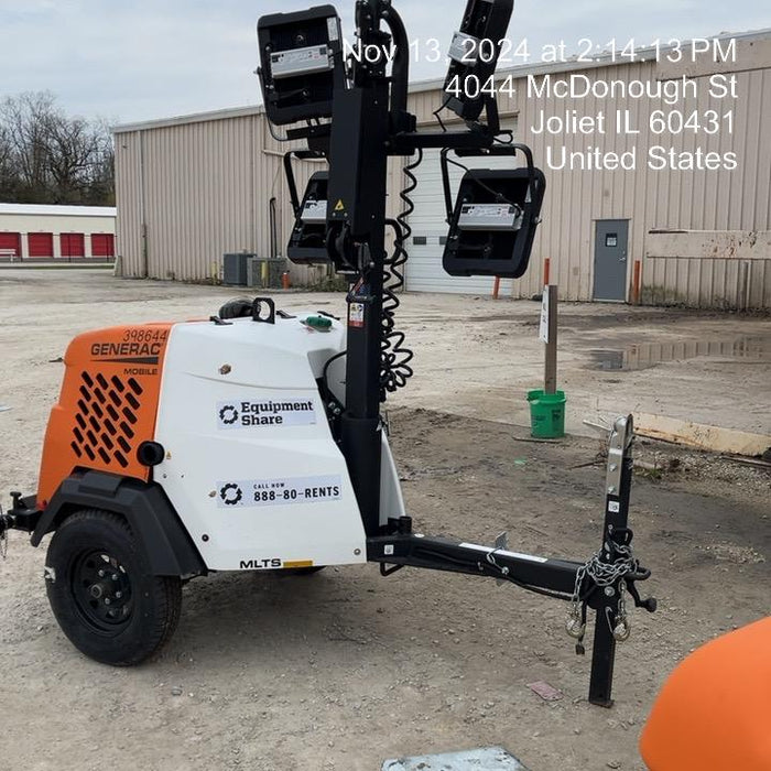 2024 Generac MLT2 Diesel, Flex Switch 120V Input, Powerzone Controller, 
(4) 320W LED Lights, 4kW Generator, 39.9 Gal Fuel Tank, 2" Ball, T3