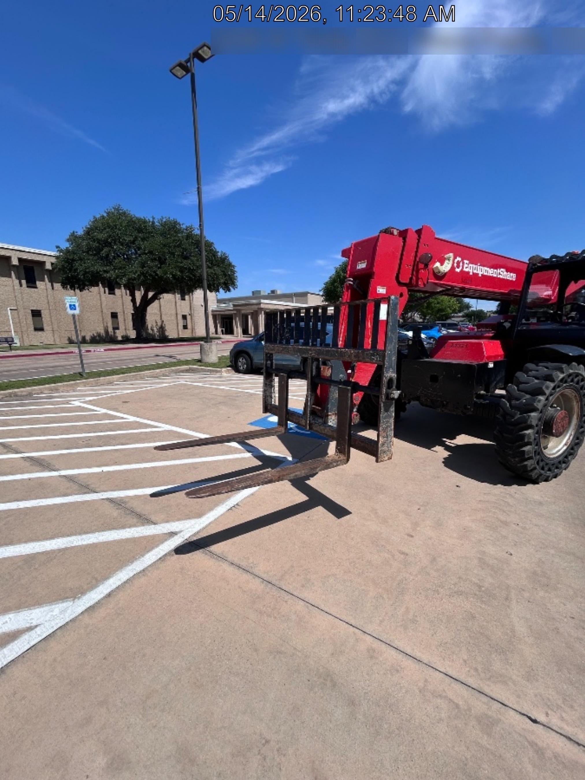 2019 Manitou MTA8044 74hp T4F, Open ROPS, Cab and Boom LED work lights, Auxiliary Hydraulics, Solid Tires, Amber strobe, Lift Hook w/66" Carriage, 60" Forks