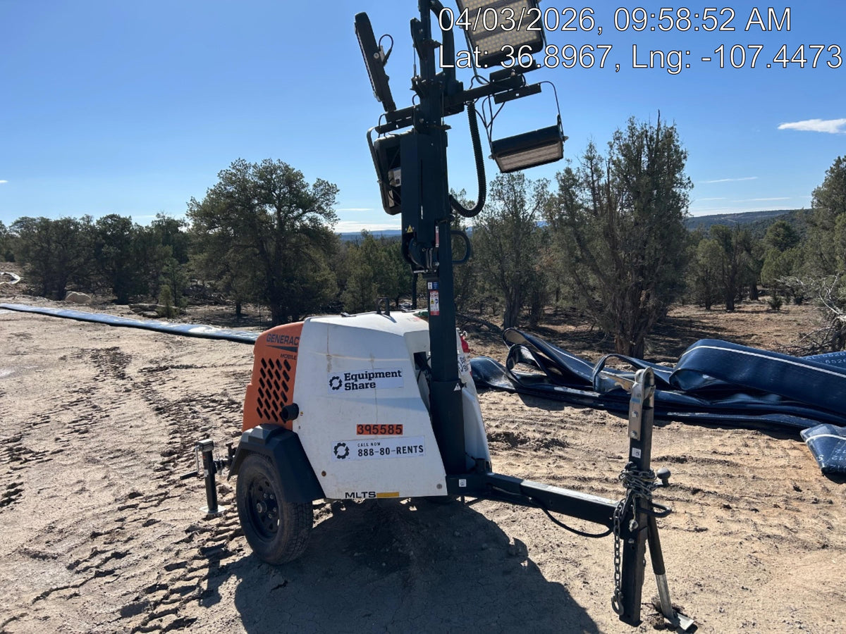 2024 Generac MLT2 Diesel, Flex Switch 120V Input, Powerzone Controller, 
(4) 320W LED Lights, 4kW Generator, 39.9 Gal Fuel Tank, 2" Ball, T3