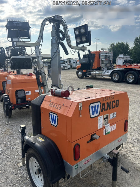 2024 Wanco WLTT-4MM4K Diesel, Mitsubishi L2E, 9.0HP @1800 rpm, Deep Sea Controller, Shore Power Plug, Auto Start, (4) 350W LED Floodlights, 4kW Generator, 60 Gal Fuel Tank, 2" Ball, T3
