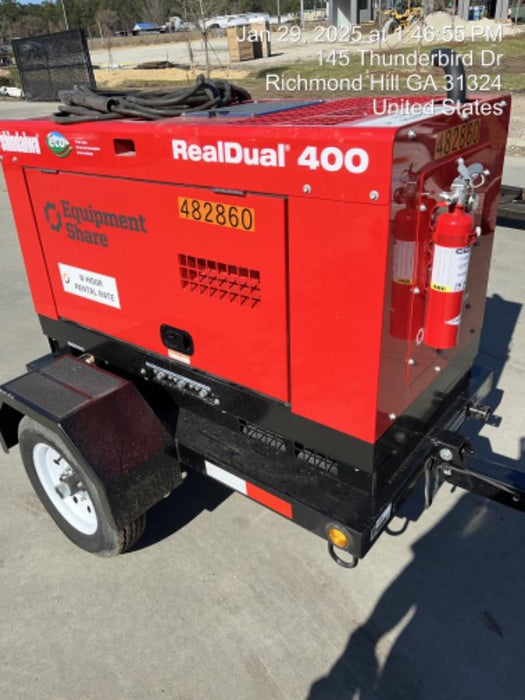 2024 Shindaiwa DGW400DML Kubota D902 Engine, 23 HP, Dual Op Welder, Wire, Arc, Droop Stick, Tig, and CC Stick Functionality, Simulphase, 3 Phase and 1 Phase Gen Output, Single Axle NB Trlr, Slr Trckl Chrg 12V 12W, Fire Ext, T3