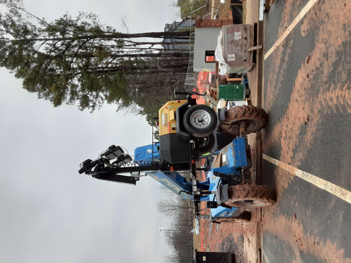 2021 Allmand NLV3GR (4) LED Light Fixture 350W, 23' Vertical Mast, 3kW Prime, Towable, Deep Sea L401, Leveling Jacks, Yanmar T4F 5.8hp