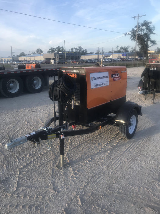 2021 Lincoln Electric Vantage 322 Vantage 322 Ready Pak 3 w/ Decals, ORANGE (includes trailer, cable rack, fender light kit) NO Telematics
