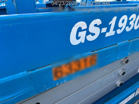 2020 Genie GS-1930 Solid Non Marking Tires, Beacon, Folding rails with half height swing gate