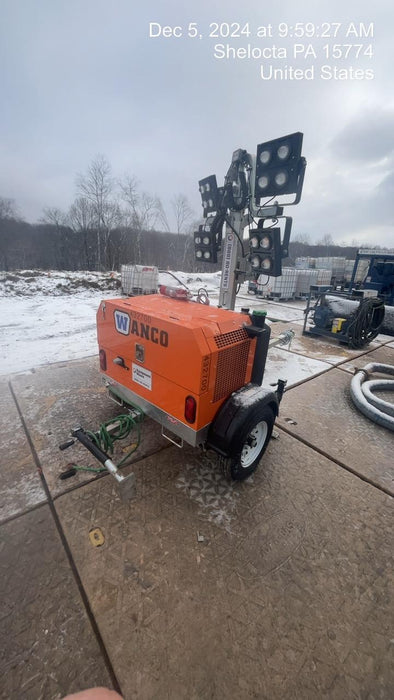 2024 Wanco WLTT-4MM4K Diesel, Deep Sea Controller, Shore Power Plug, Auto Start, (4) 350W LED Floodlights, 4kW Generator, 60 Gal Fuel Tank, 2" Ball, T3