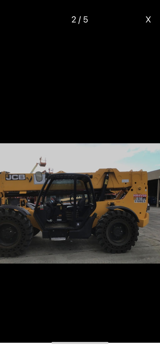 2020 JCB 512-56 Canopy, 74Hp, Solid Tires, Work Lights, Beacon, Aux Hydraulics, Back up Alarm, Lifting Eye, ES Decals