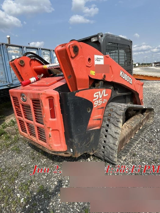 2019 Kubota SVL95-2S Cab/Heat/Air, Standard Tracks, Standard Flow, Hydraulic QC 80" HD Tooth Bucket