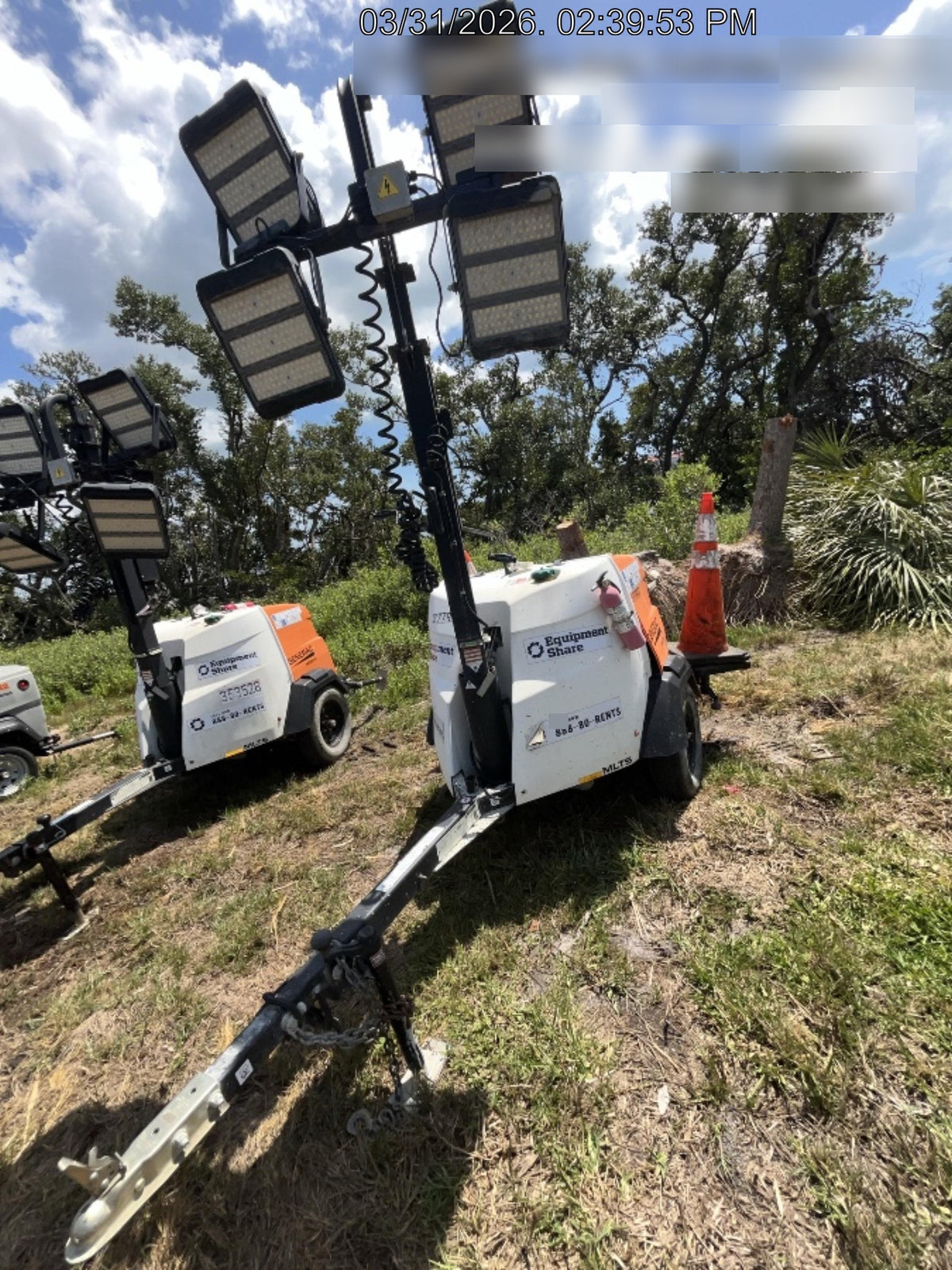2023 Generac MLT2 Diesel, Flex Switch 120V Input, Powerzone Controller, 
(4) 320W LED Lights, 4kW Generator, 39.9 Gal Fuel Tank, 2" Ball, T3