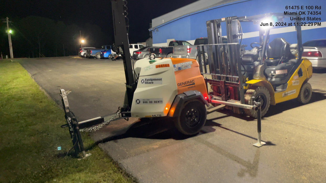 2023 Generac MLT2 Diesel, Flex Switch 120V Input, Powerzone Controller, (4) 320W LED Lights, 4kW Generator, 39.9 Gal Fuel Tank, 2" Ball, T3