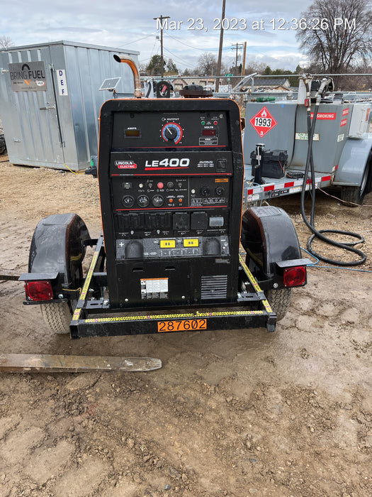 2023 Lincoln Electric LE400 Kubota V1505, Trlr, Cable Rack, Light Kit, ES Decals, T3